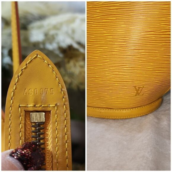 Louis Vuitton Epi Saint Jacques Yellow Bag with Dust Bag PRISTINE CONDITION - Picture 11 of 17